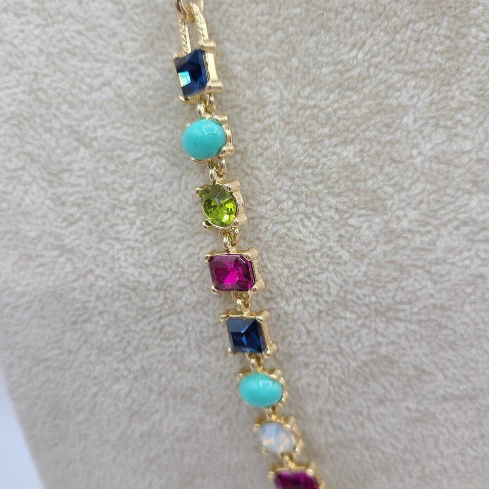 R J Graziano Multi Color Crystal Necklace - Picture 5 of 12